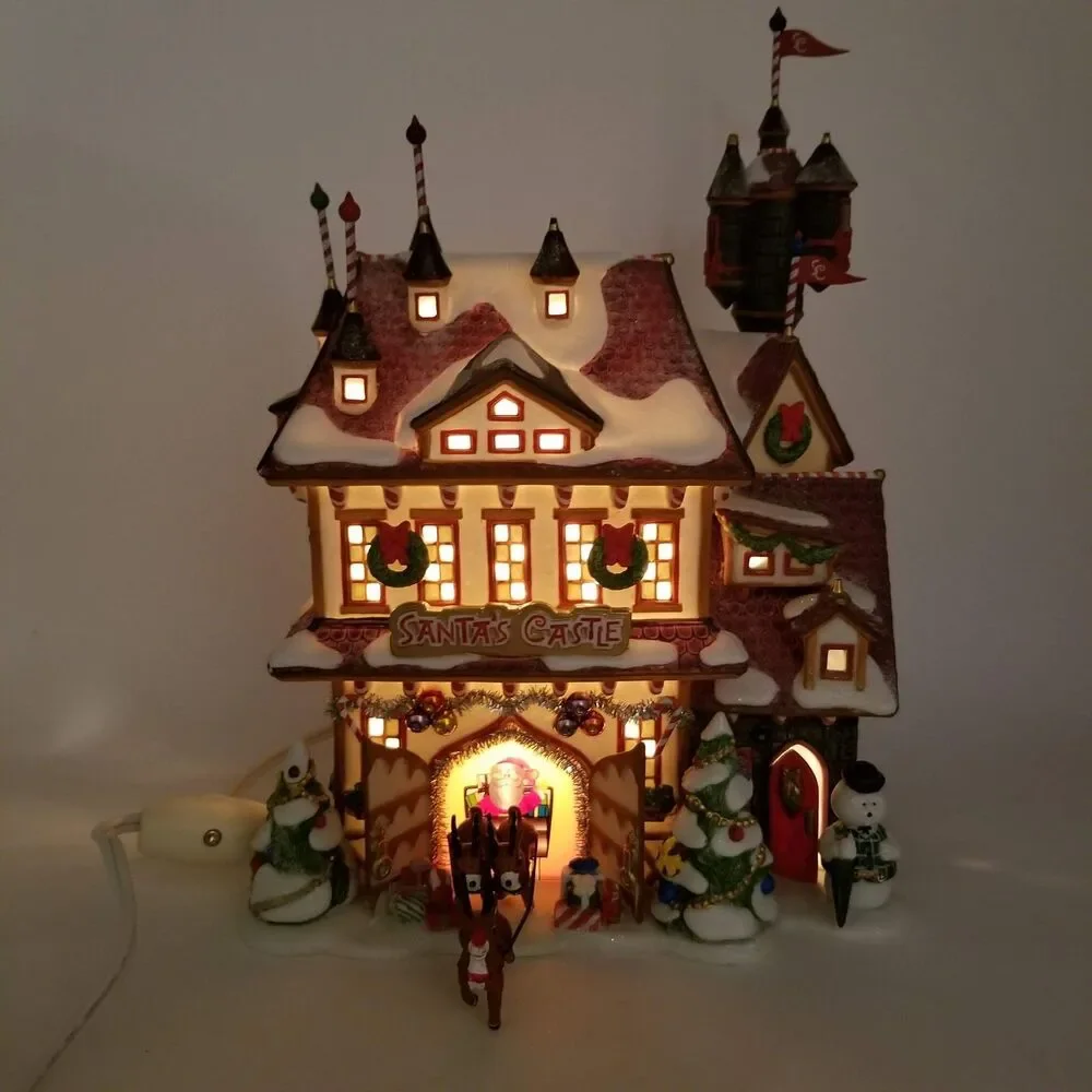Department 56 Rudolph Santa’s Castle North Pole Series Lighted 56.56768 READ